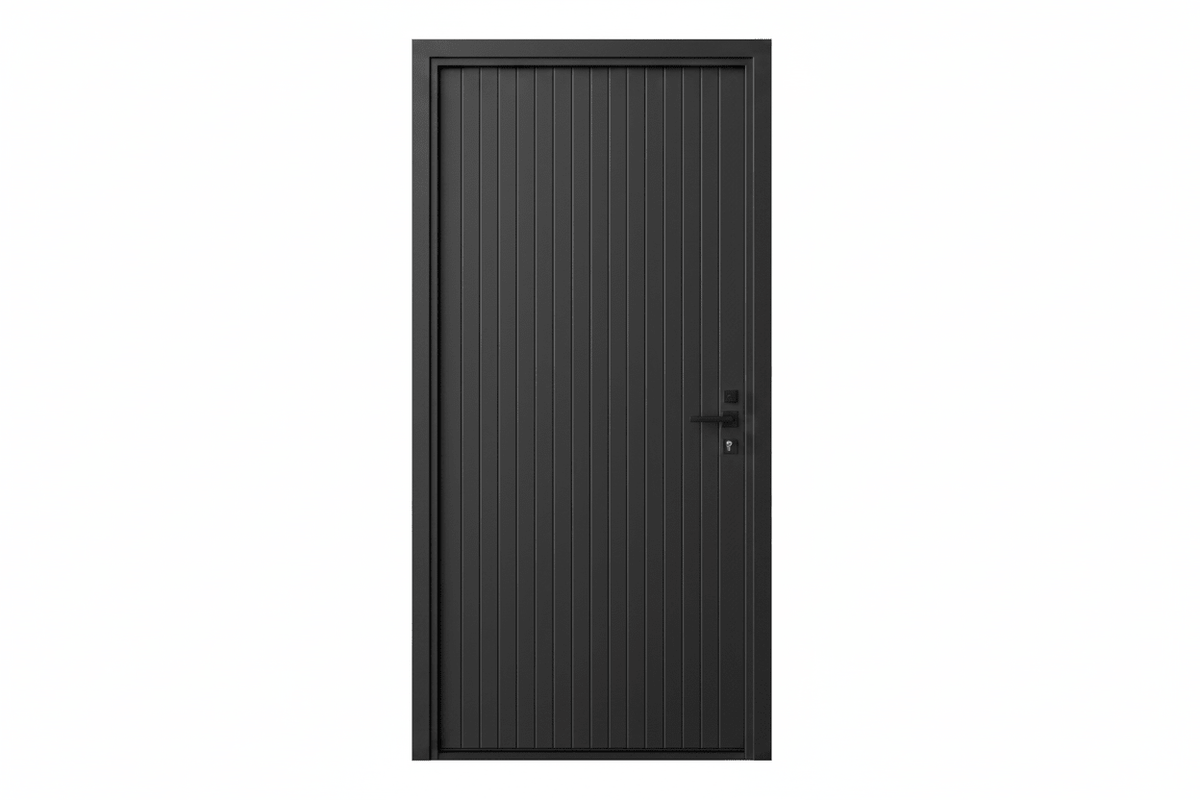 Strata VV52 Batten 40mm Aluminium Pre Hung Door — 2340 Height - Just Doors QLD