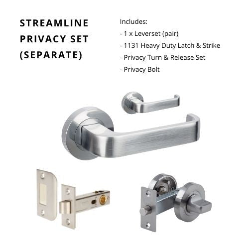 STREAMLINE - Satin Chrome - Just Doors QLD