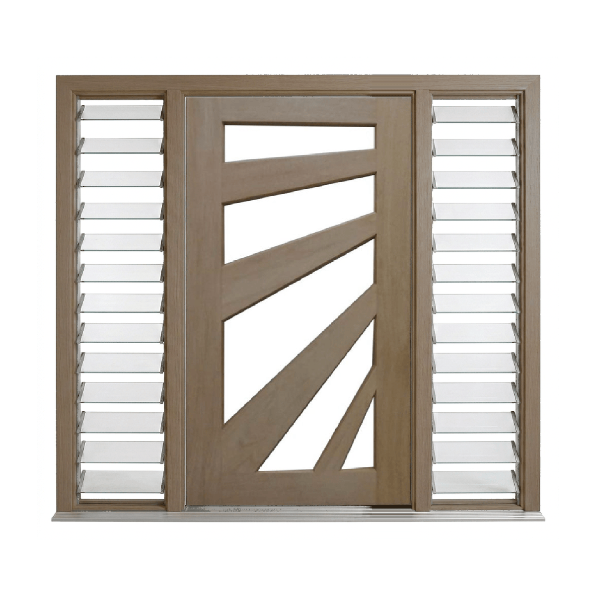 SunRay Timber Glass Door – GD-SLT – WS Wide Style 2340mm – Pre-Hung