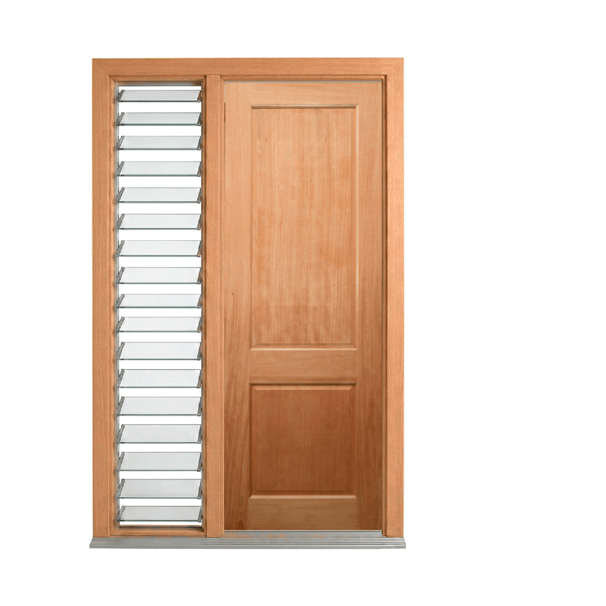 Two-Panel Timber Door 2040mm – Supplied & Installed