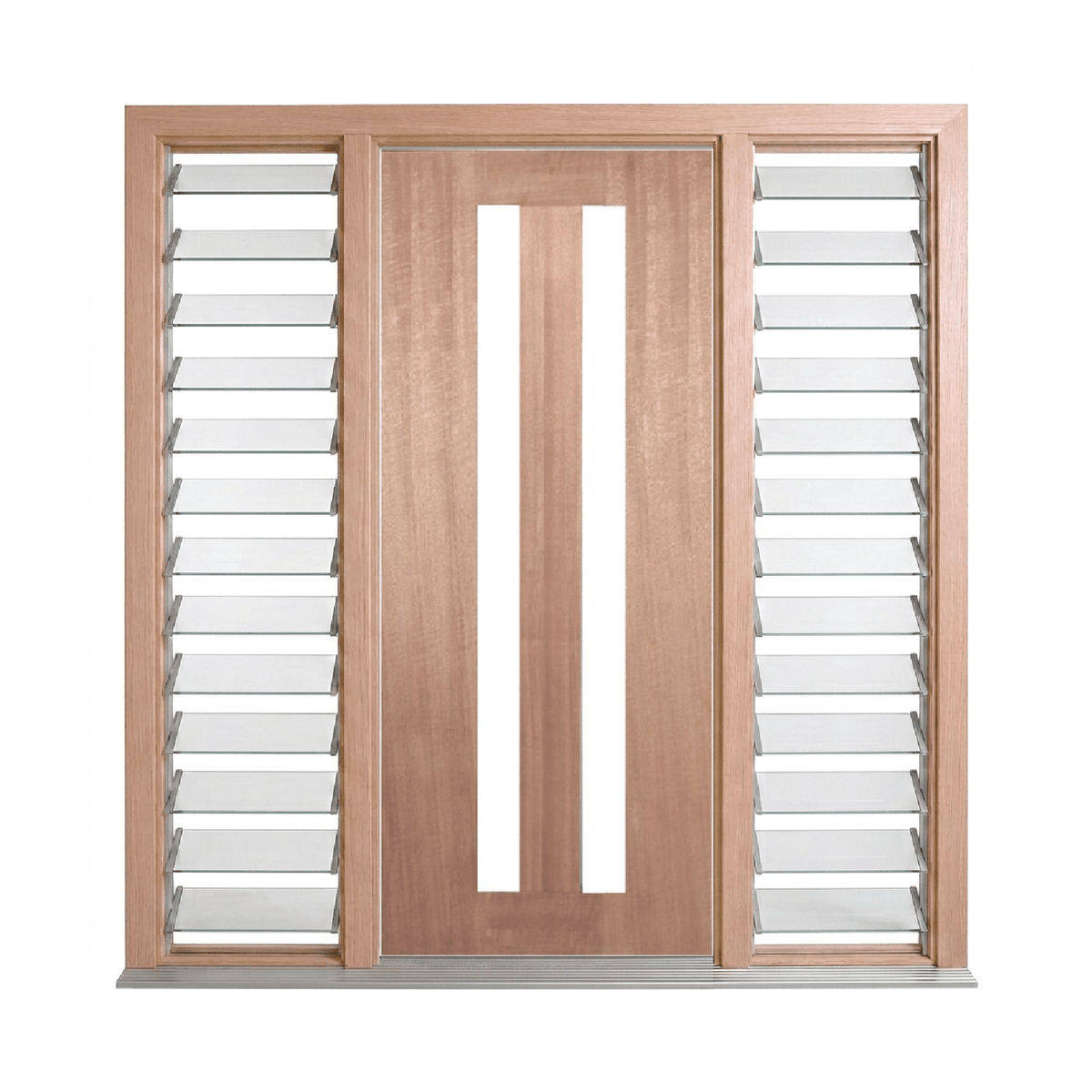 Vertical 2 Lite Glass Door – GD-2V – WS Wide Style 2340mm – Pre-Hung