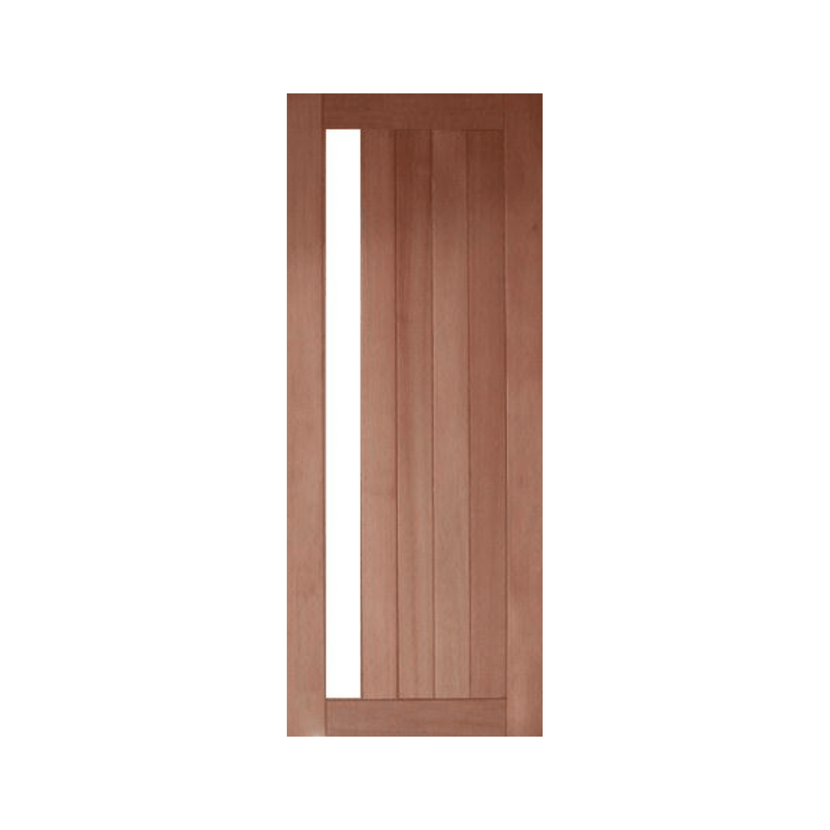 Vertical Plank 1 Lite Timber Entrance Door – GD-5V1 - Just Doors QLD