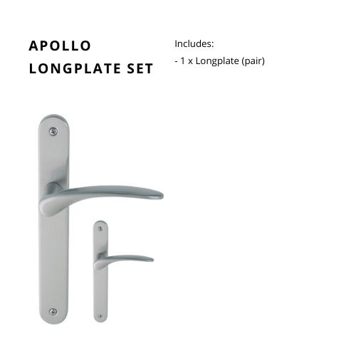 Zanda Apollo Longplate Door Handles - Just Doors QLD