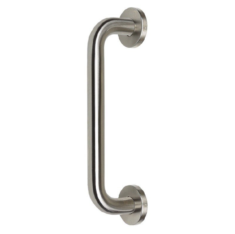 Zanda D Pull Handle on Rose - Just Doors QLD