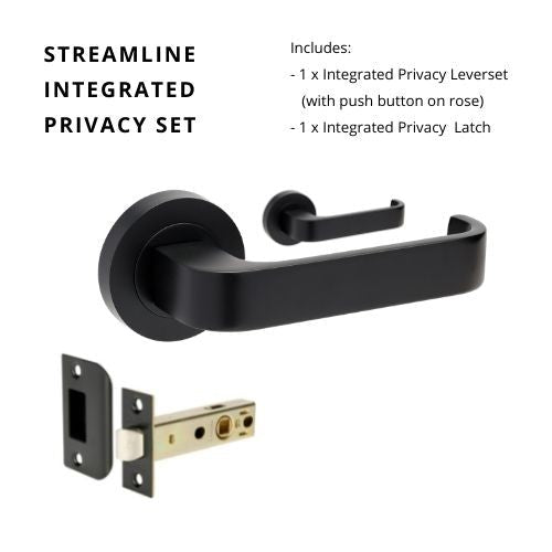 Zanda Streamline - Matt Black - Just Doors QLD
