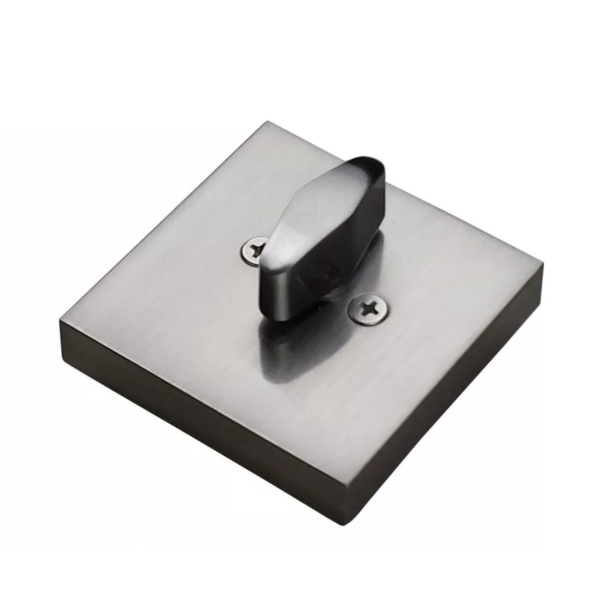 D1- Astor Satin Nickel Slimline Square Single Cylinder Deadbolt - Just Doors QLD