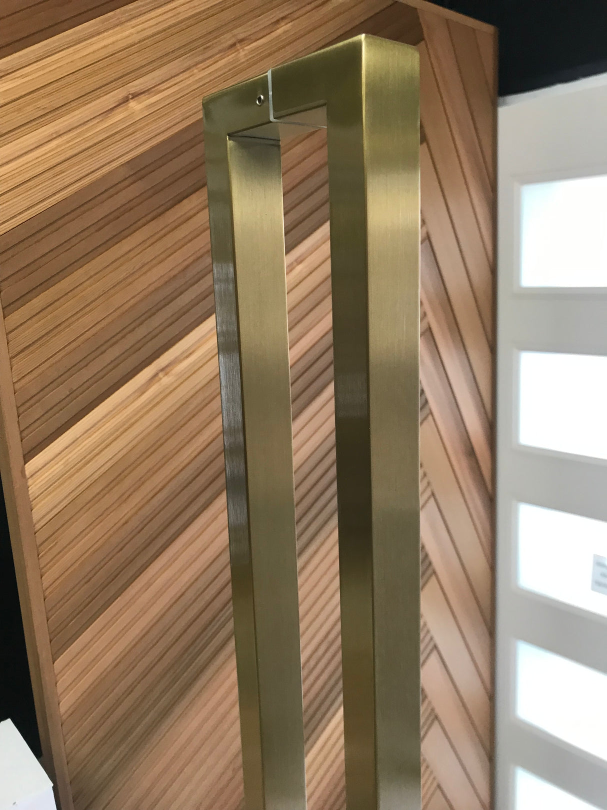 JD1- 600mm Brushed Brass Door Pull handle (Pair) 600mm