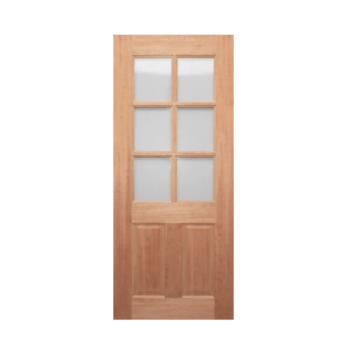 JDQ Half 6 lite Panel door (40mm) INSTALLED PACKAGE