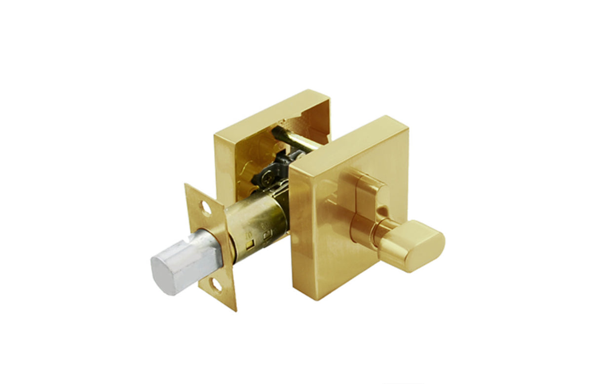 Brushed Brass Single Cylinder Deadbolt