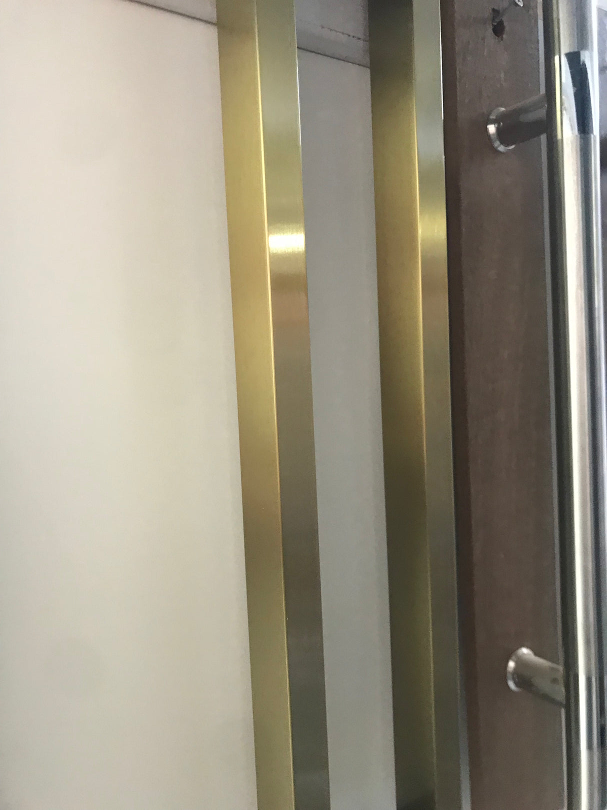 JD1- 600mm Brushed Brass Door Pull handle (Pair) 600mm