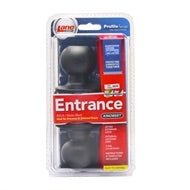 Lane Bala Black Entrance Knobset - Just Doors QLD