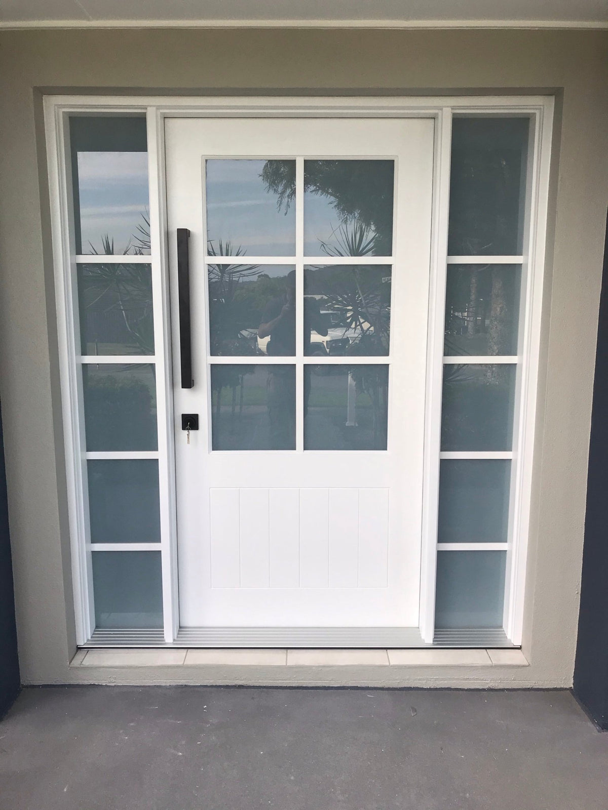 New Haven 6-Lite 1200 x 2040 x 40mm Large Door & Frame Package - Just Doors QLD