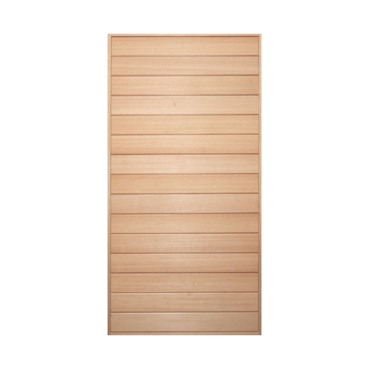 Solid Horizontal Plank - Pre hung option 2040/2340 - Just Doors QLD