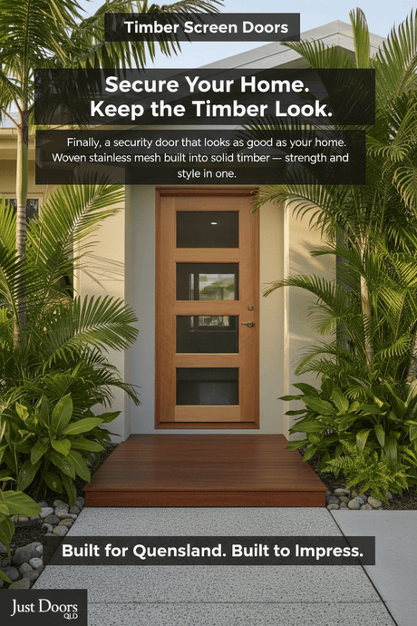 Introducing Our Timber Security Screen Doors - Just Doors QLD