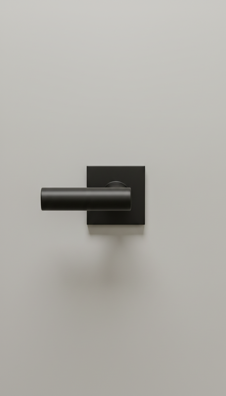 Matte Black Tubular Door Handle