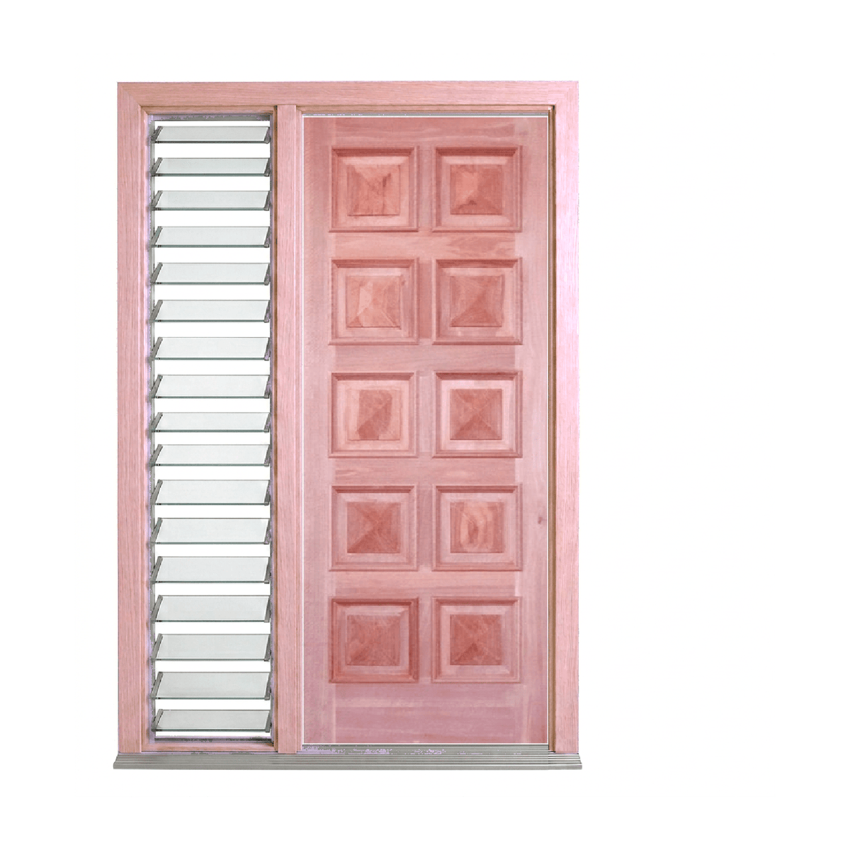 10 Panel Timber Door with Cricket Bat and Heavy Moulding – SP-10PS 2040mm – Pre-Hung