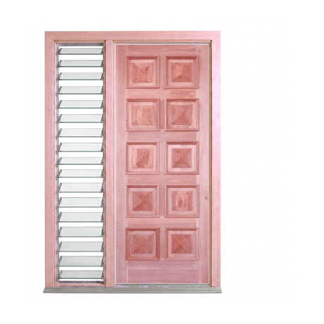 10 Panel Timber Door with Cricket Bat and Heavy Moulding – SP-10PS 2040mm – Pre-Hung