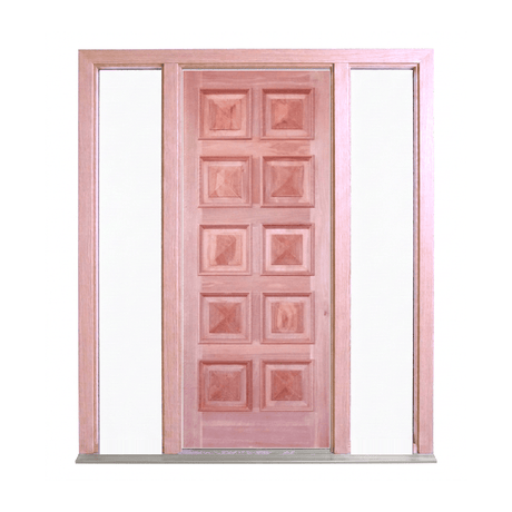 10 Panel Timber Door with Cricket Bat and Heavy Moulding – SP-10PS 2040mm – Pre-Hung