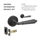 Zanda Oxford - Matt Black Door Handles - Matt Black