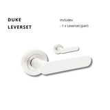 Zanda Duke - Matt White Door Handles - Matt White