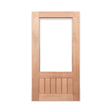 1G VGroove Solid Timber 1200 x 2040 x 40mm Large Door & Frame Package - Just Doors QLD
