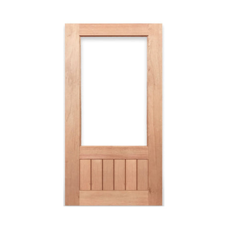1G VGroove Solid Timber 1200 x 2040 x 40mm Large Door & Frame Package - Just Doors QLD
