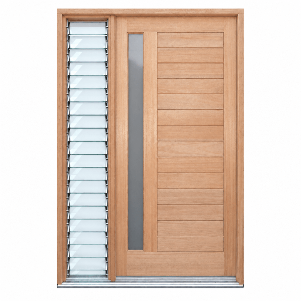 1L Horizontal Plank Pre hung options 2040/2340 - Just Doors QLD