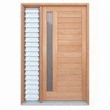 1L Horizontal Plank Pre hung options 2040/2340 - Just Doors QLD
