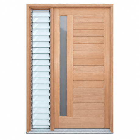 1L Horizontal Plank Pre hung options 2040/2340 - Just Doors QLD