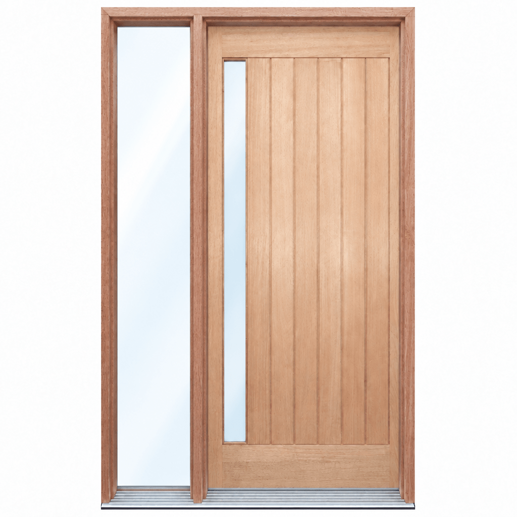 1L Vertical Plank Pre hung options 2040/2340 - Just Doors QLD