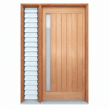 1L Vertical Plank Pre hung options 2040/2340 - Just Doors QLD