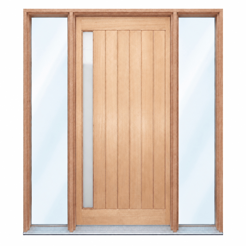 1L Vertical Plank Pre hung options 2040/2340 - Just Doors QLD