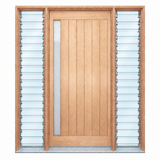 1L Vertical Plank Pre hung options 2040/2340 - Just Doors QLD