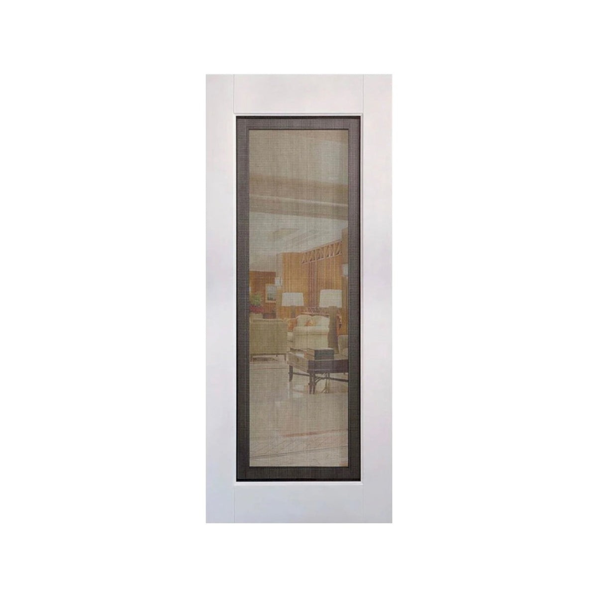 2 in 1 - 1P Pre Primed with Security screen & Clear Glass - Just Doors QLD