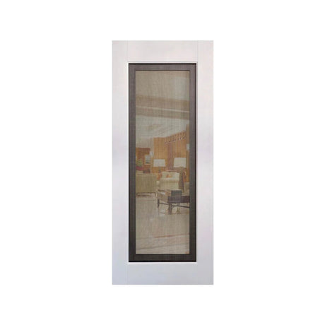2 in 1 - 1P Pre Primed with Security screen & Clear Glass - Just Doors QLD
