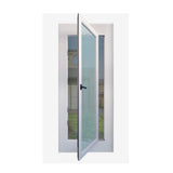 2 in 1 - 1P Pre Primed with Security screen & Clear Glass - Just Doors QLD