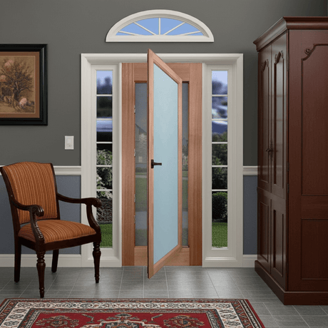2 in 1 - 1P Timber with Security screen - Just Doors QLD