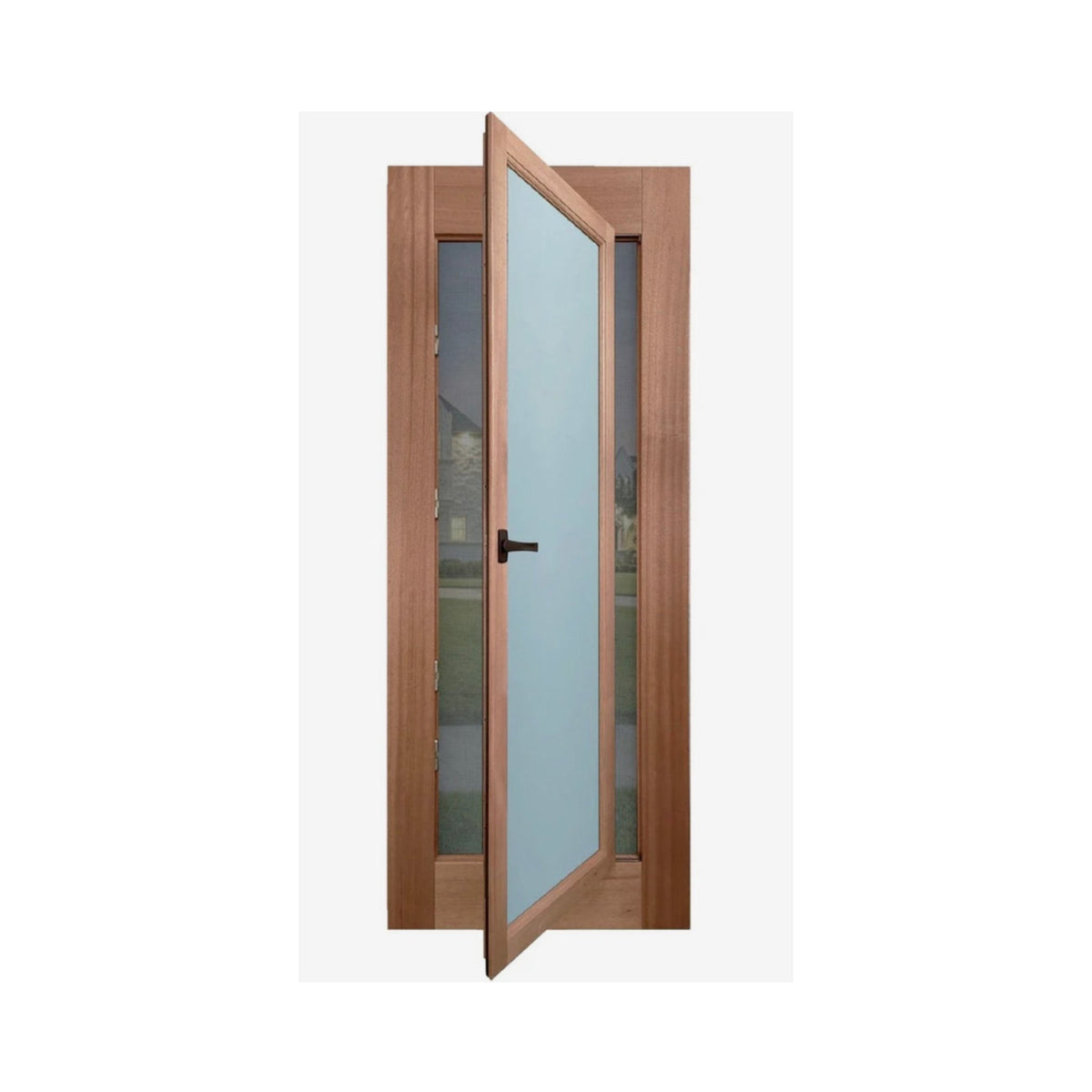 2 in 1 - 1P Timber with Security screen - Just Doors QLD