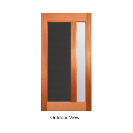 2-in-1 Vertical Style Breeze 1200 Door, Security Screen & Frame Package - Just Doors QLD