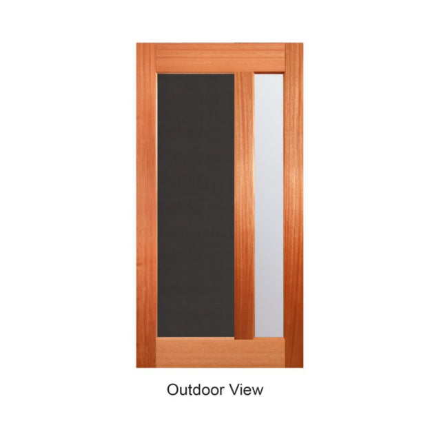 2-in-1 Vertical Style Breeze 1200 Door, Security Screen & Frame Package - Just Doors QLD