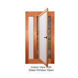 2-in-1 Vertical Style Breeze 1200 Door, Security Screen & Frame Package - Just Doors QLD