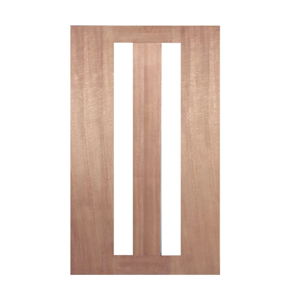 2-Lite 1200 x 2040 x 40mm Vertical Large Door & Frame Package - Just Doors QLD