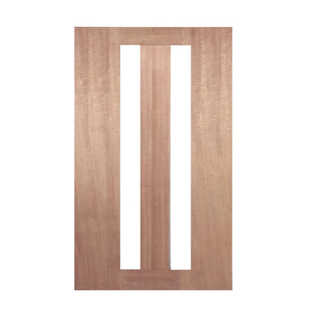 2-Lite 1200 x 2040 x 40mm Vertical Large Door & Frame Package - Just Doors QLD