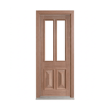 2 Lite Timber Door with Cricket Bat and Heavy Moulding – GD-TD5 2040mm – Pre-Hung