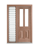 2 Lite Timber Door with Cricket Bat and Heavy Moulding – GD-TD5 2040mm – Pre-Hung