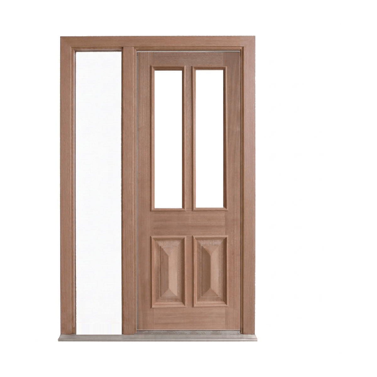 2 Lite Timber Door with Cricket Bat and Heavy Moulding – GD-TD5 2040mm – Pre-Hung