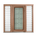 3 Diamond Triple Glazed Leadlight Door – TG-3 Diamond 2040mm – Pre-Hung