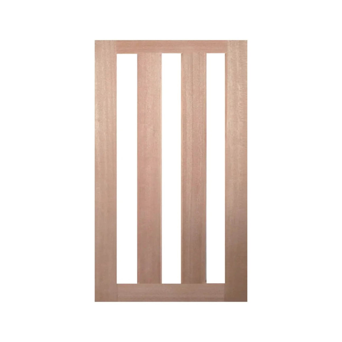 3-Lite 1200 x 2040 x 40mm Vertical Large Door & Frame Package - Just Doors QLD
