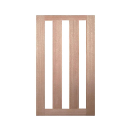 3-Lite 1200 x 2040 x 40mm Vertical Large Door & Frame Package - Just Doors QLD