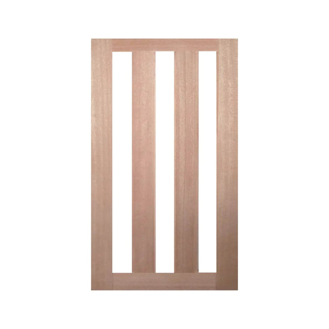 3-Lite 1200 x 2040 x 40mm Vertical Large Door & Frame Package - Just Doors QLD